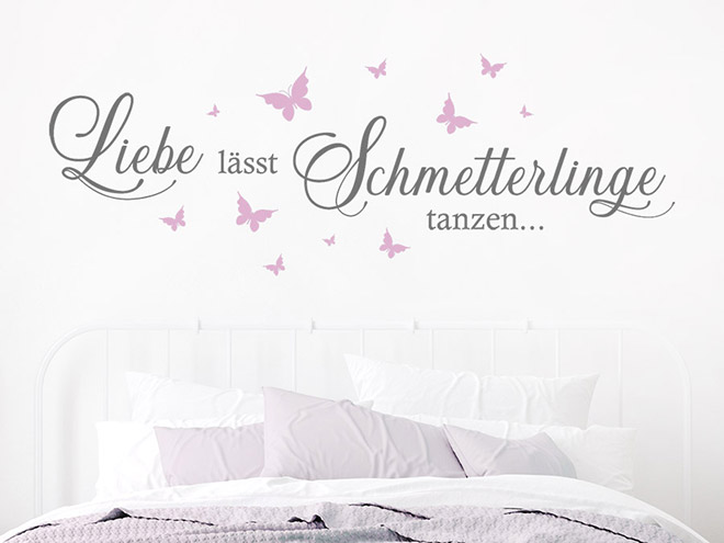 Wandtattoo Liebe romantische Liebessprüche WANDTATTOO.DE