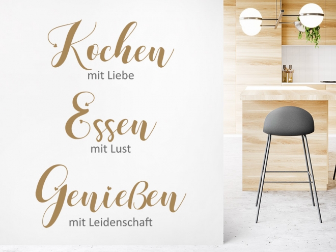 Wandtattoo Liebe und Phantasie sind die besten... Wandtattoo.de