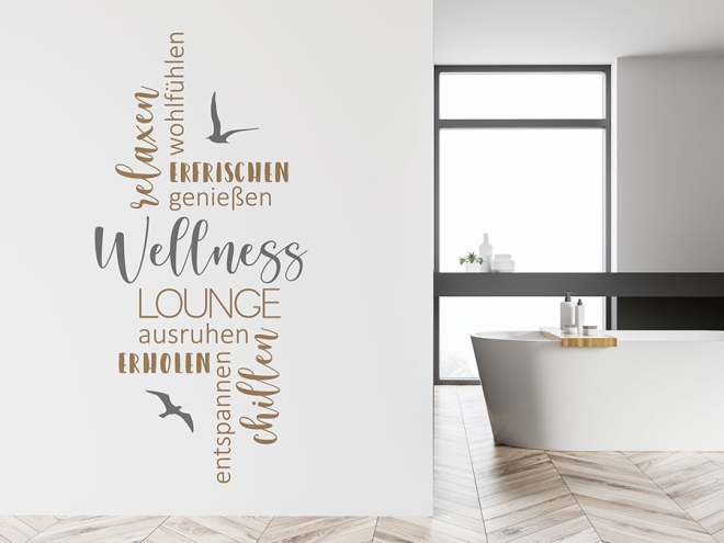Wandtattoo Wellness Entspannung Wandtattoo.de