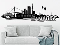 Wandtattoo Skyline Hamburg | Bild 2