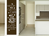 Wandtattoo Kaffee Banner