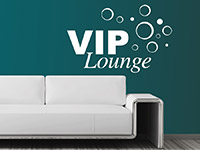 Wandtattoo Vip Lounge im Wohnzimmer