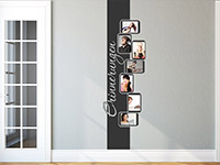 Fotorahmen Wandtattoo Banner als stylische Wanddekoration