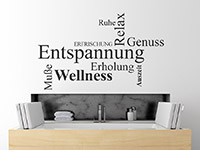 modernes Wellness Wandtattoo