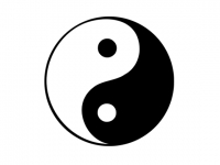 Wandtattoo Chinesisch Yin & Yang