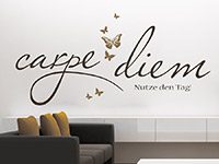 Wandtattoo Carpe diem mit Schmetterlingen | Bild 3