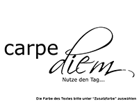 Wandtattoo Carpe Diem mit Vögel Motivansicht