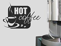 Wandtattoo Hot coffee
