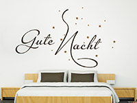 Wandtattoo Gute Nacht mit Sternenhimmel | Bild 2