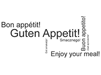 Wandtattoo Bon appétit Motivansicht