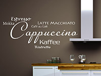 Wandtattoo Cappuccino