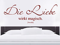 Wandtattoo Die Liebe wirkt magisch