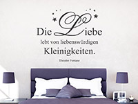 Wandtattoo Die Liebe lebt...