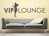 Lounge Wandtattoo Vip Lounge auf heller Fläche