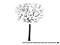 Wandtattoo Großer Baum Motivansicht