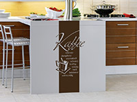 Guter Kaffee Wandtattoo Banner in klein