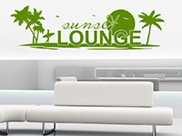 Wandtattoo Sunset Lounge im Wohnzimmer