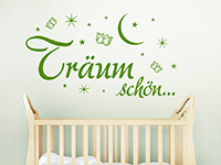 Wandtattoo Träum schön im Kinderzimmer