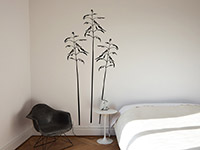 Wandtattoo WiesengrÃ¤ser im Schlafzimmer