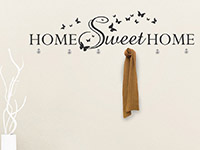 Wandtattoo Garderobe Home Sweet Home im Flur