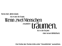 Wandtattoo Wenn zwei Menschen träumen