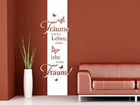 Wandtattoo Banner Träume