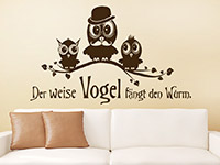 Wandtattoo Der weise Vogel...