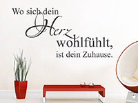 Wandtattoo Wo sich Dein Herz wohlfühlt... | Bild 4