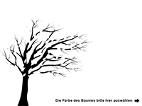 Wandtattoo Baum im Wind Motivansicht