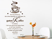 Wandtattoo Guten Kaffee