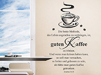 Wandtattoo Guten Kaffee in der KÃ¼che