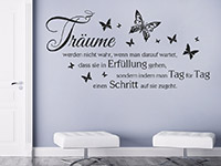 Wandtattoo TrÃ¤ume werden... im Flur