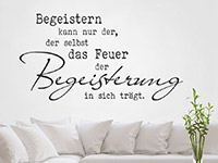 Wandtattoo Begeisterung