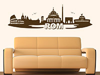 Rom Wandtattoo über einer Couch