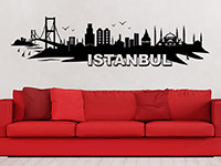 Wandtattoo Istanbul im Wohnzimmer