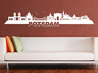 Potsdam Skyline Wandtattoo in weiß