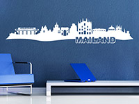 Wandtattoo Mailand Skyline im Flur