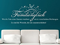 Wandtattoo Familienglück