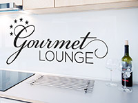 Wandtattoo Gourmet Lounge in der Küche