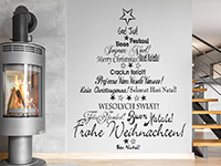 Wandtattoo Internationaler Weihnachtsbaum | Bild 2