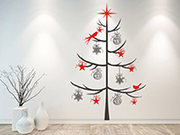 Wandtattoo Schlichter Weihnachtsbaum