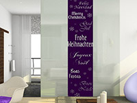 Wandtattoo Wandbanner Frohe Weihnachten | Bild 2