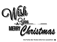 Wandtattoo Wish You a Merry Christmas