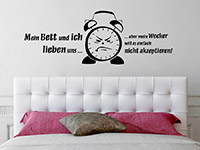 Wandtattoo Mein Bett und ich... | Bild 3