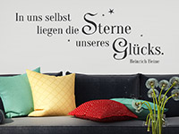 Wandtattoo Die Sterne unseres Glücks