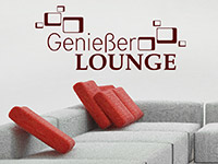 Wandtattoo Genießer Lounge