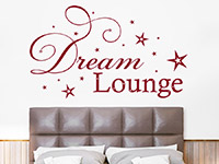 Dream Lounge Wandtattoo in rot