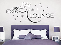 Wandtattoo Mond Lounge im Schlafzimmer