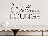 Wellness Lounge Wandtattoo in einer Massagepraxis