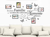 Wandtattoo Fotorahmen In einer Familie werden ... | Bild 2